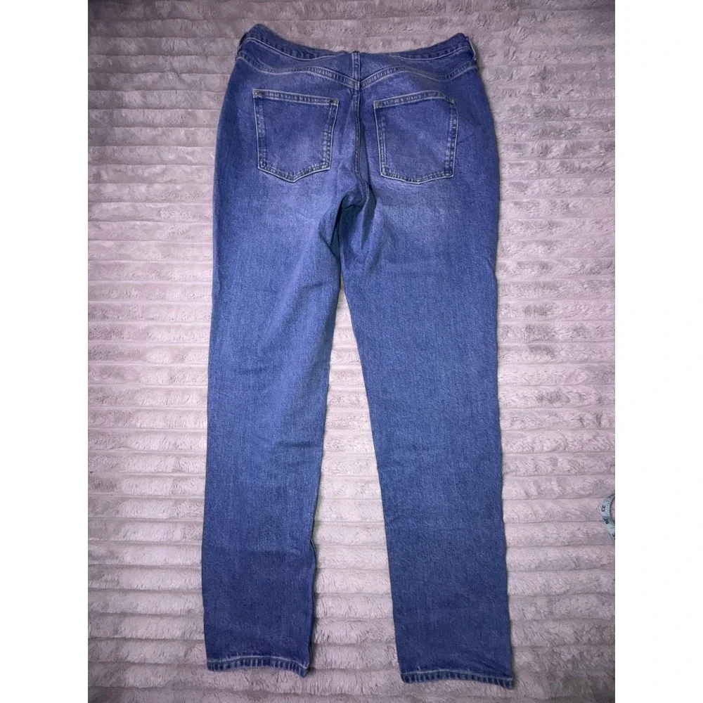 Boden Women's 10L Girlfriend Jeans Blue‎ High Rise Denim Loose Fit Medium Wash
